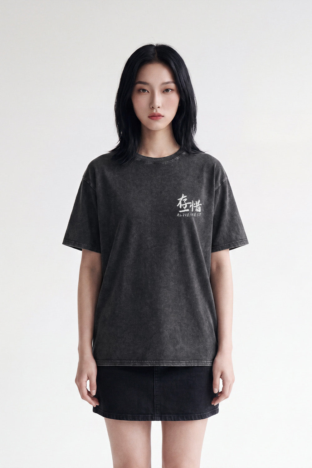 [AR01] Acid Wash Logo Tee