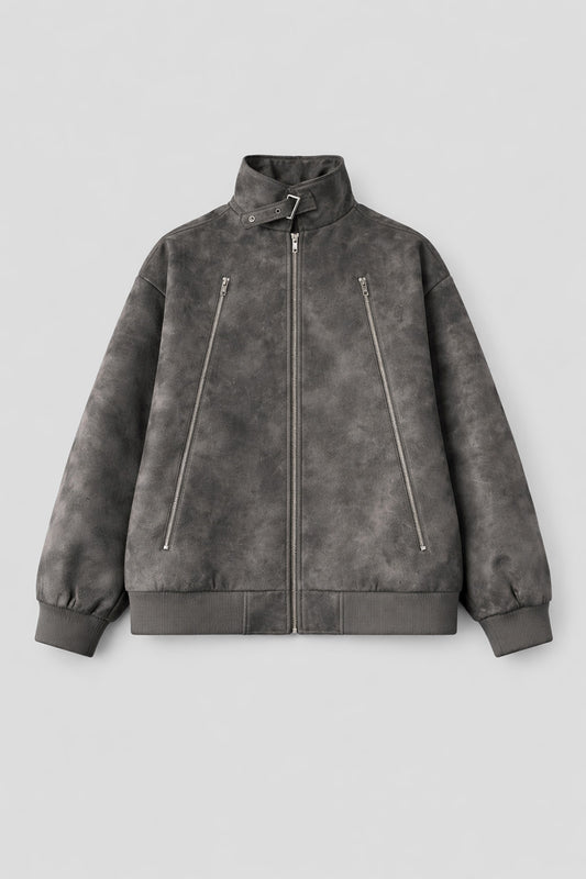 [AR-S-04] 'Blend' Vegan Leather Jacket