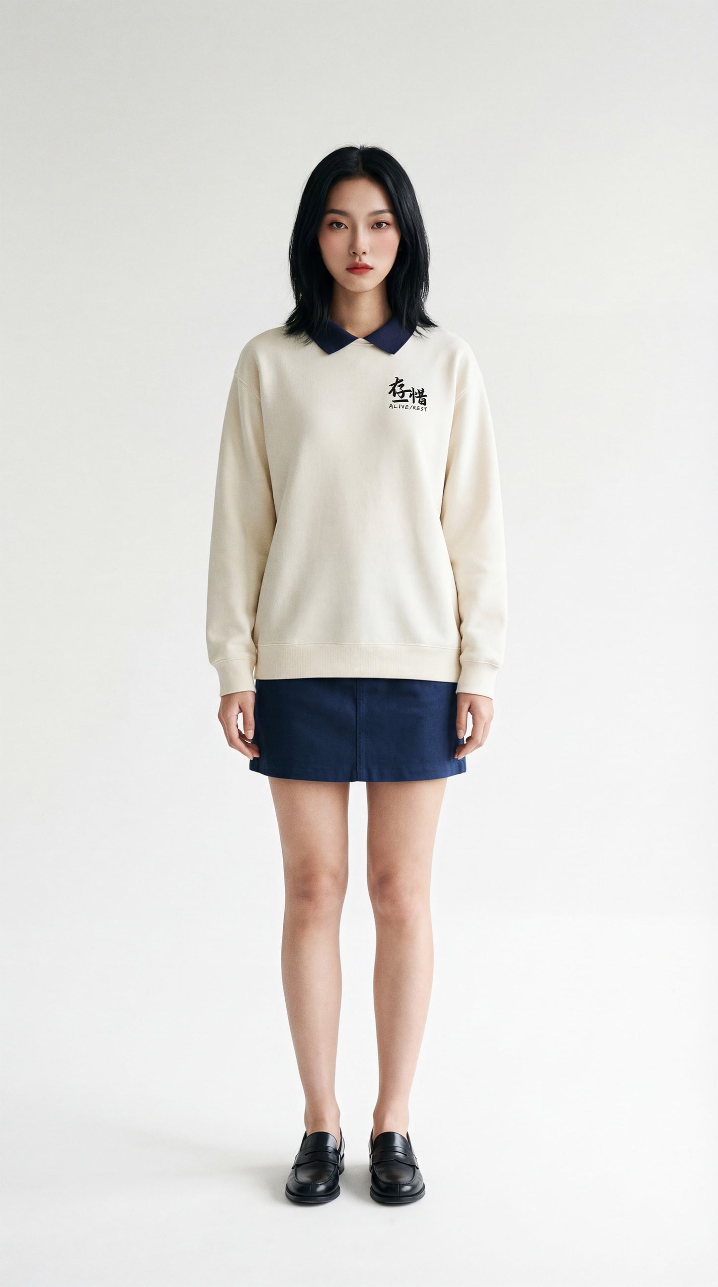[AR-S-02] 'Contrast' Non-Iron Polo Sweater