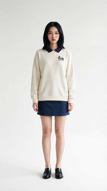 [AR-S-02] 'Contrast' Non-Iron Polo Sweater