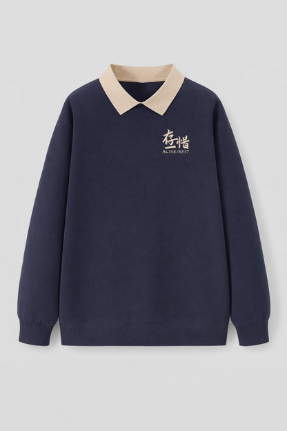 [AR-S-02] 'Contrast' Non-Iron Polo Sweater