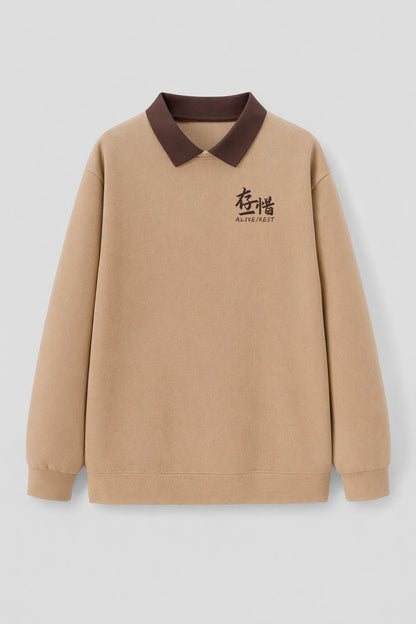 [AR-S-02] 'Contrast' Non-Iron Polo Sweater