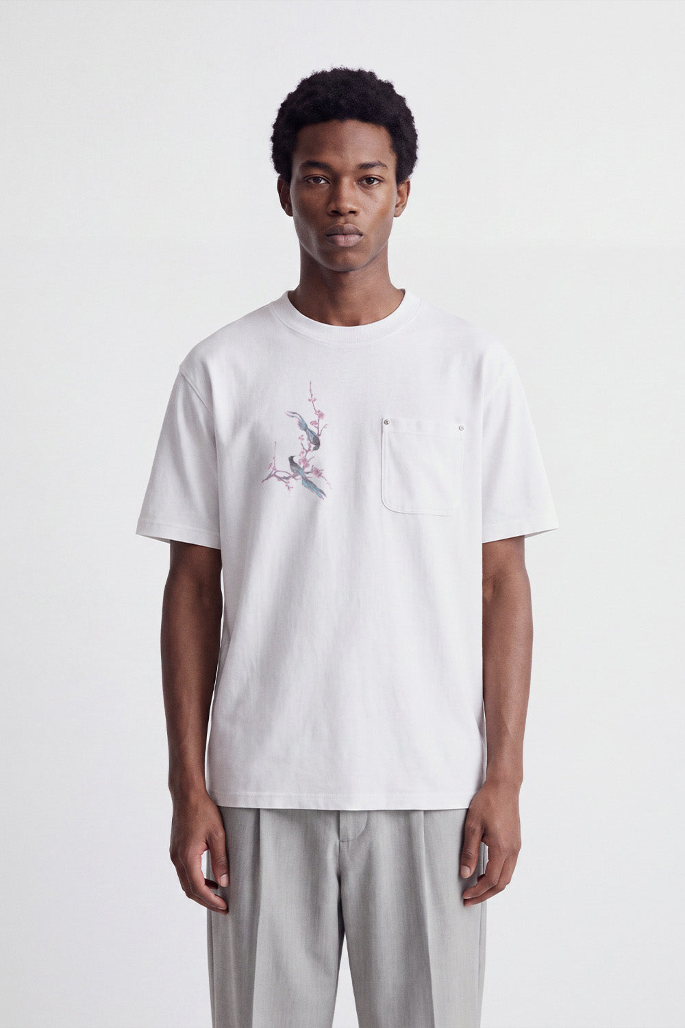 [AR09] Embroidered Linen Cotton Tee