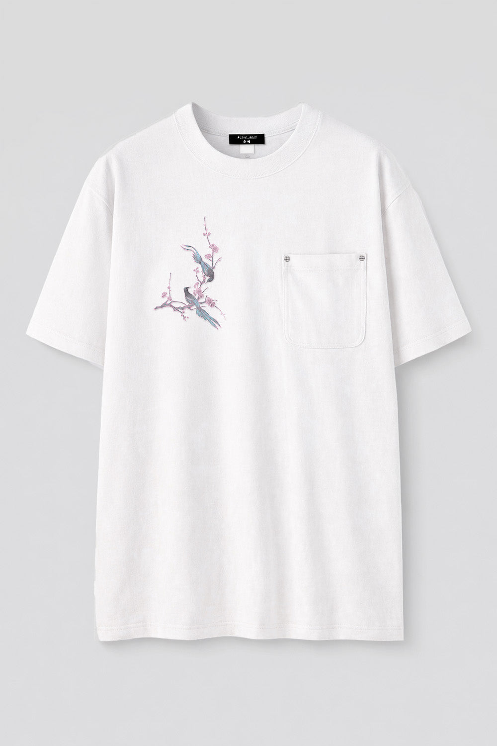 [AR09] Embroidered Linen Cotton Tee