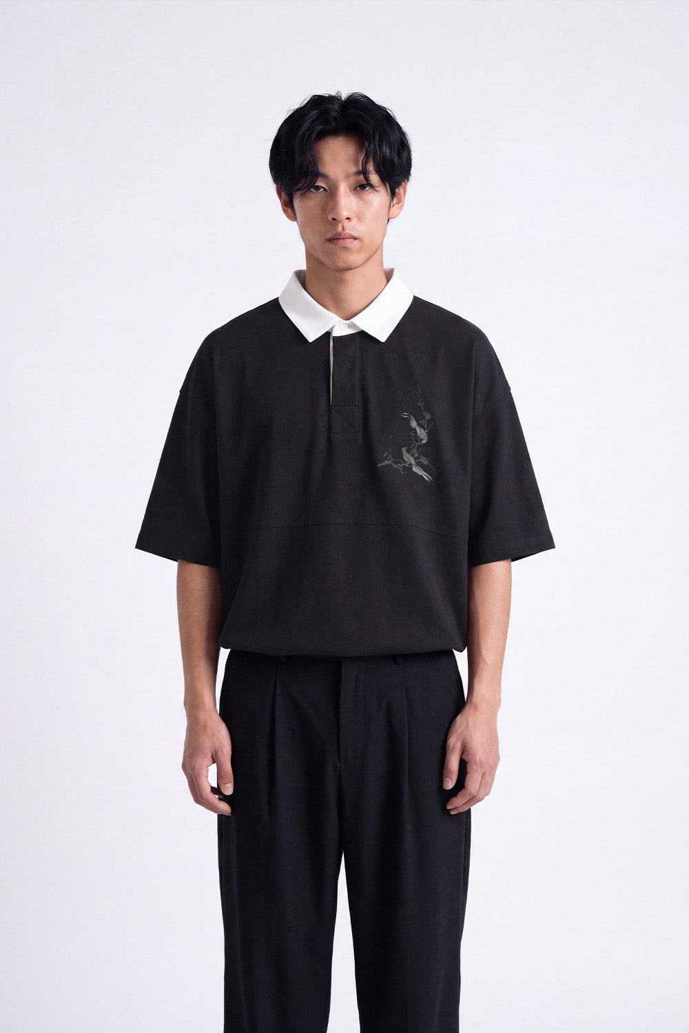 [AR10] Embroidered Cotton Polo