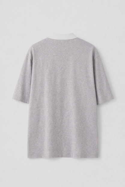 [AR-S-10] 'September' Embroidered Cotton Polo