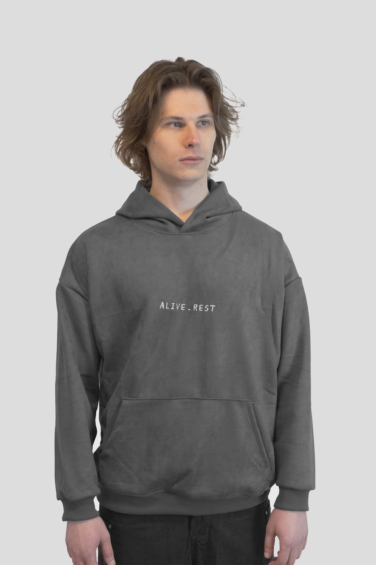 [AR08] 'Meiwu' Suede Hoodie