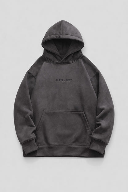 [AR08] 'Meiwu' Suede Hoodie
