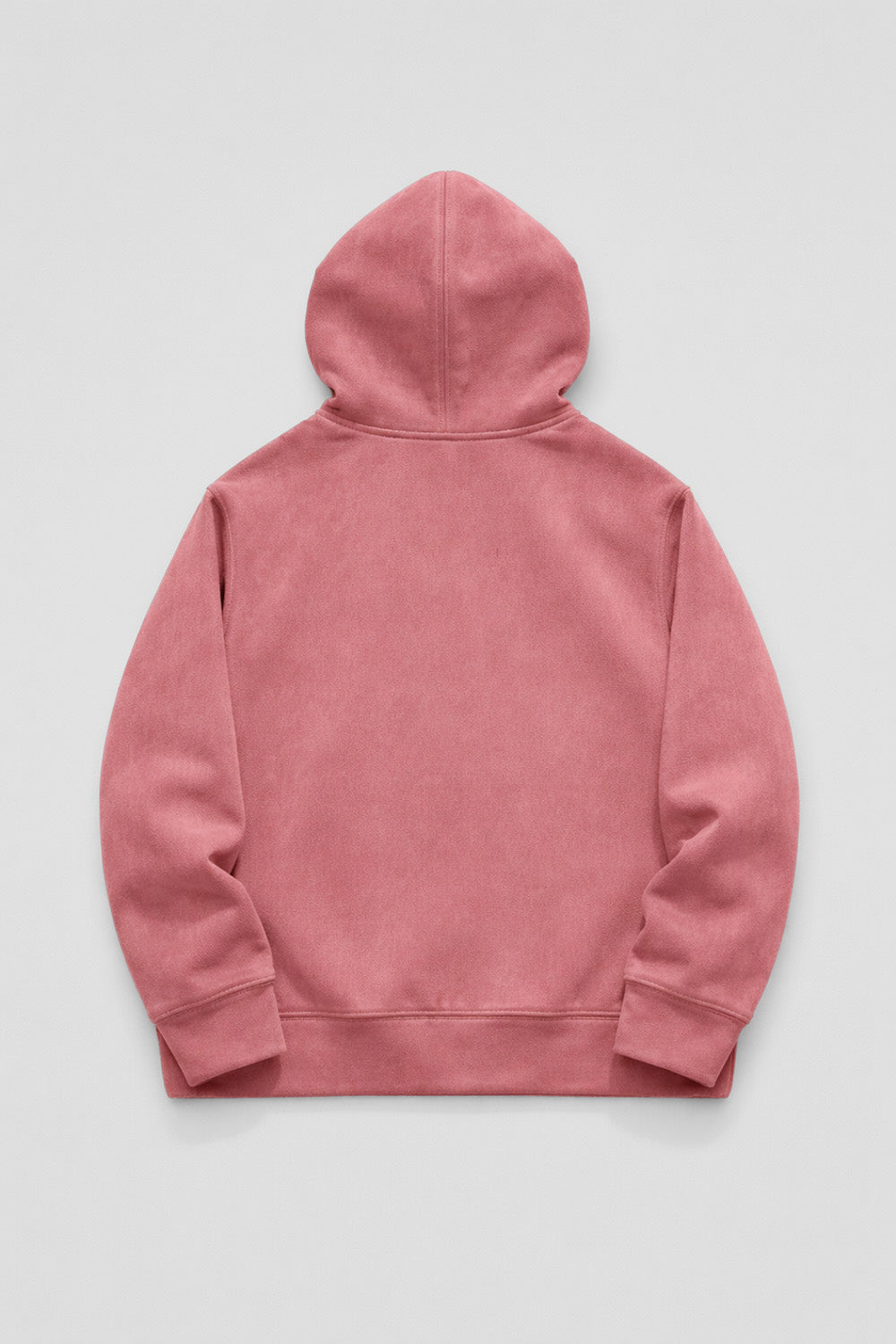 [AR-S-08] Logo Embroidered Suede Hoodie