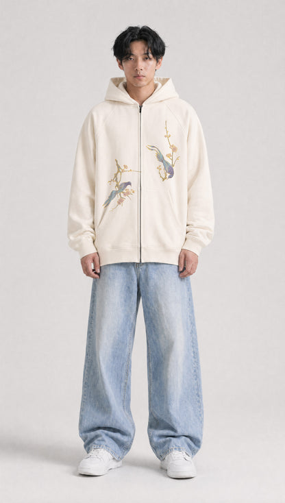 [AR11] 'Weaver' Heavyweight Cotton Zip Hoodie