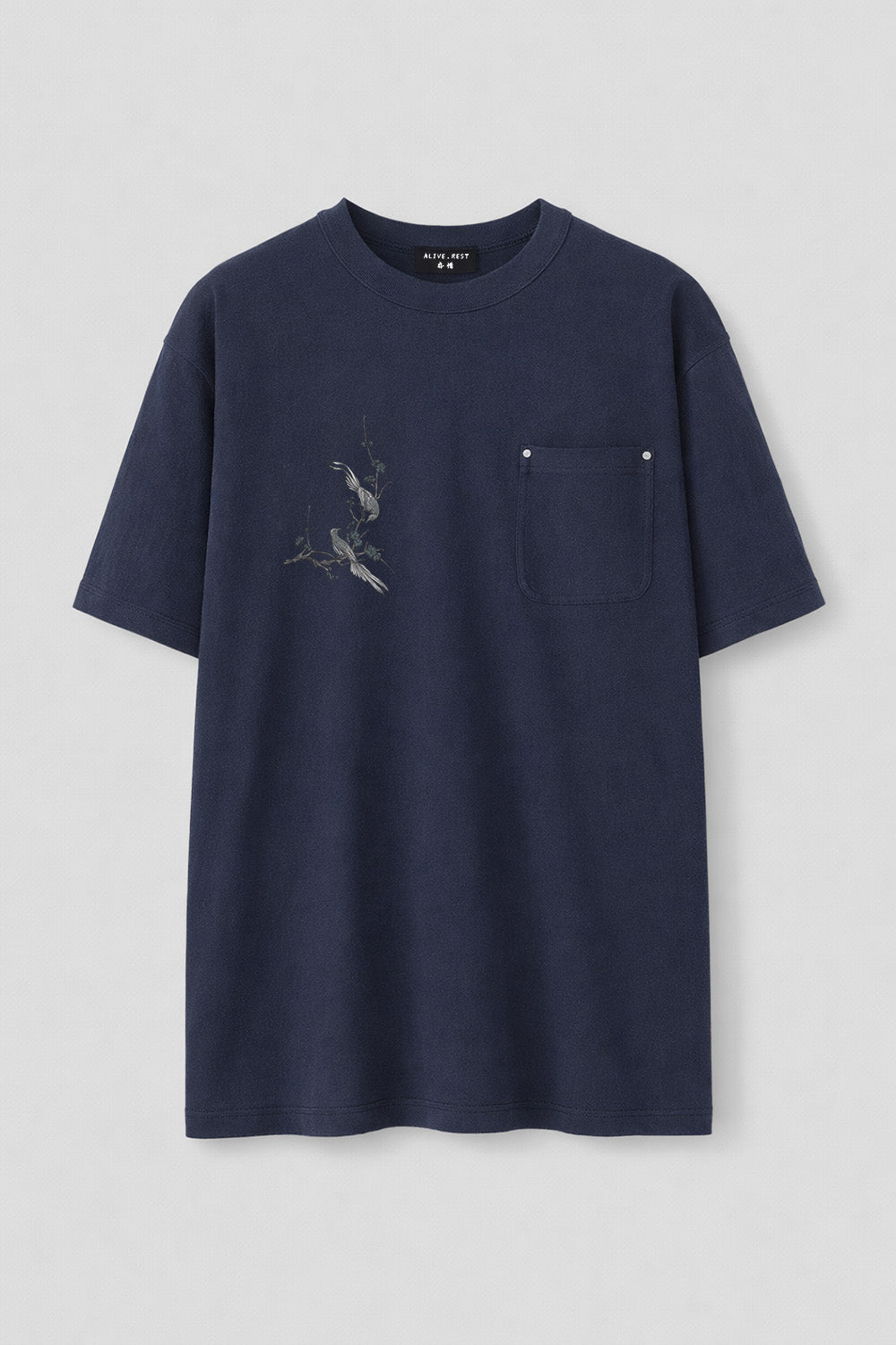 [AR09] Embroidered Linen Cotton Tee