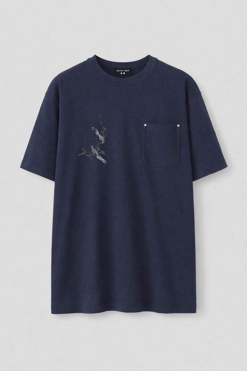 [AR09] Embroidered Linen Cotton Tee